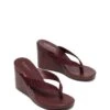 Ren Wedge Bordeaux Suede 2 Ren Wedge Bordeaux Suede -THERAPY SHOES REN BORDEAUX TOEANGLE