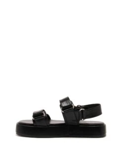 Revive Flatform Sandal Black Smooth 9 Revive Flatform Sandal Black Smooth -THERAPY SHOES REVIVE BLACK SMOOTH PU SIDE2