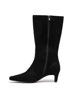 Rhome Tall Boot Black Suede 11 Rhome Tall Boot Black Suede -THERAPY SHOES RHOME BLACKMICROSUEDE SIDE2 INTERIOR