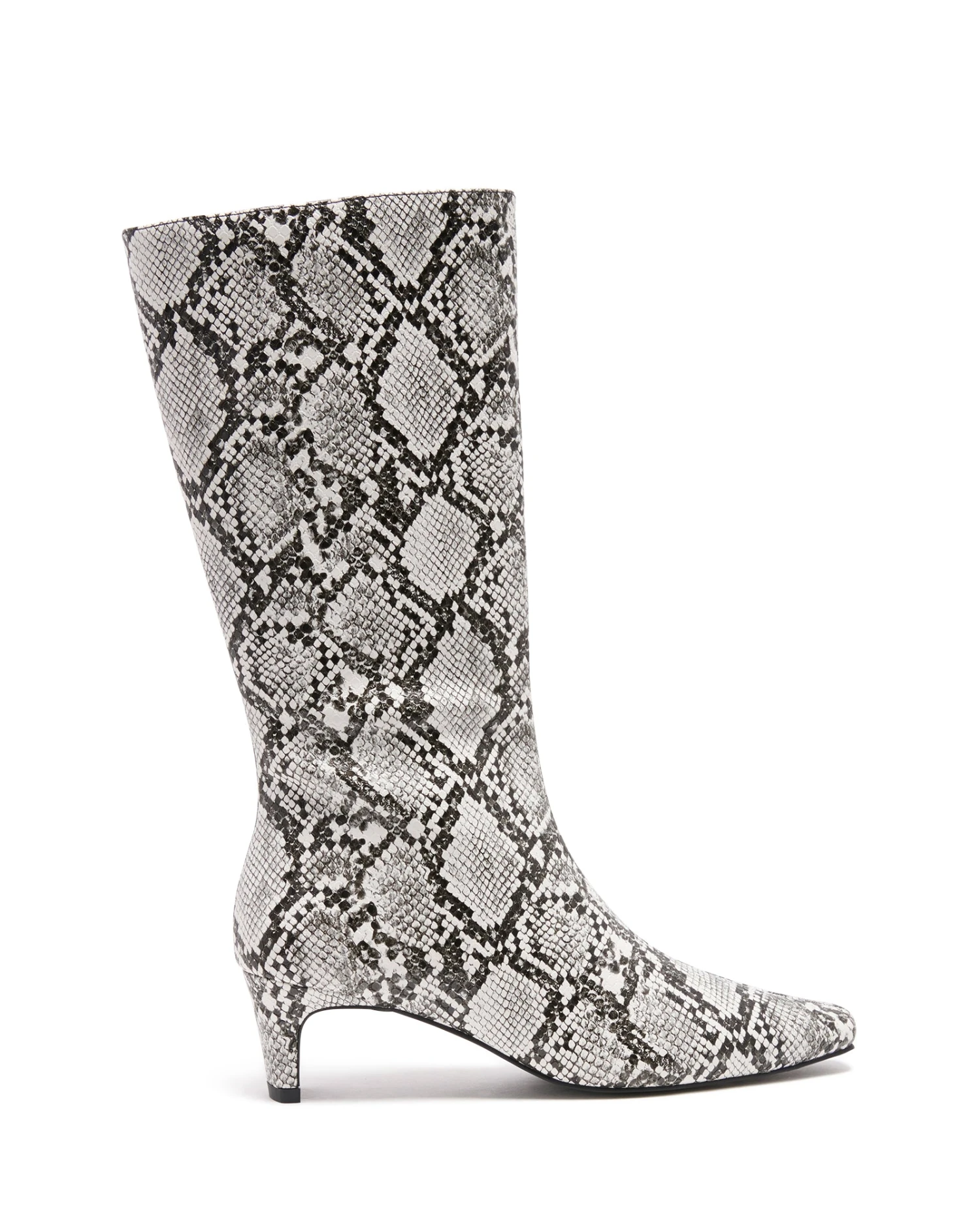 Rhome Tall Boot Black/White Snake 3 Rhome Tall Boot Black/White Snake