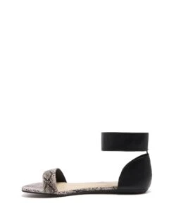 Rosebud Black/White Snake *FINAL SALE* -THERAPY SHOES ROSEBUDBLACKWHITE SIDE2