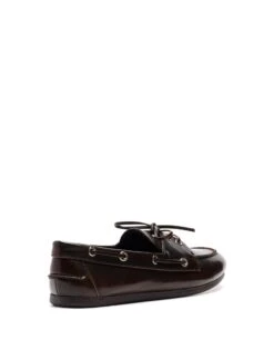 Sailor Boat Shoes Chocolate Burnished -THERAPY SHOES SAILOR CHOCOLATEBURNISHED BACKANGLE