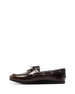 Sailor Boat Shoes Chocolate Burnished -THERAPY SHOES SAILOR CHOCOLATEBURNISHED SIDE2 INTERIOR