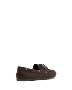 Sailor Boat Shoes Chocolate Microsuede 8 Sailor Boat Shoes Chocolate Microsuede -THERAPY SHOES SAILOR CHOCOLATEMICROSUEDE BACKANGLE