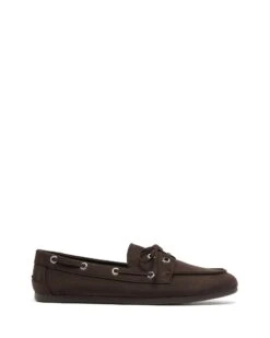 Sailor Boat Shoes Chocolate Microsuede