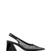 Saint Mesh Slingback Black -THERAPY SHOES SAINT BLACKPATENT SIDE