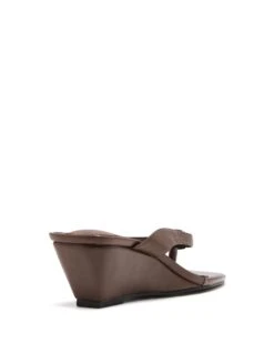 Slant Wedge Chocolate -THERAPY SHOES SLANT CHOCOLATEPU BACKANGLE