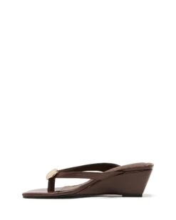 Slant Wedge Chocolate -THERAPY SHOES SLANT CHOCOLATEPU SIDE2 INTERIOR