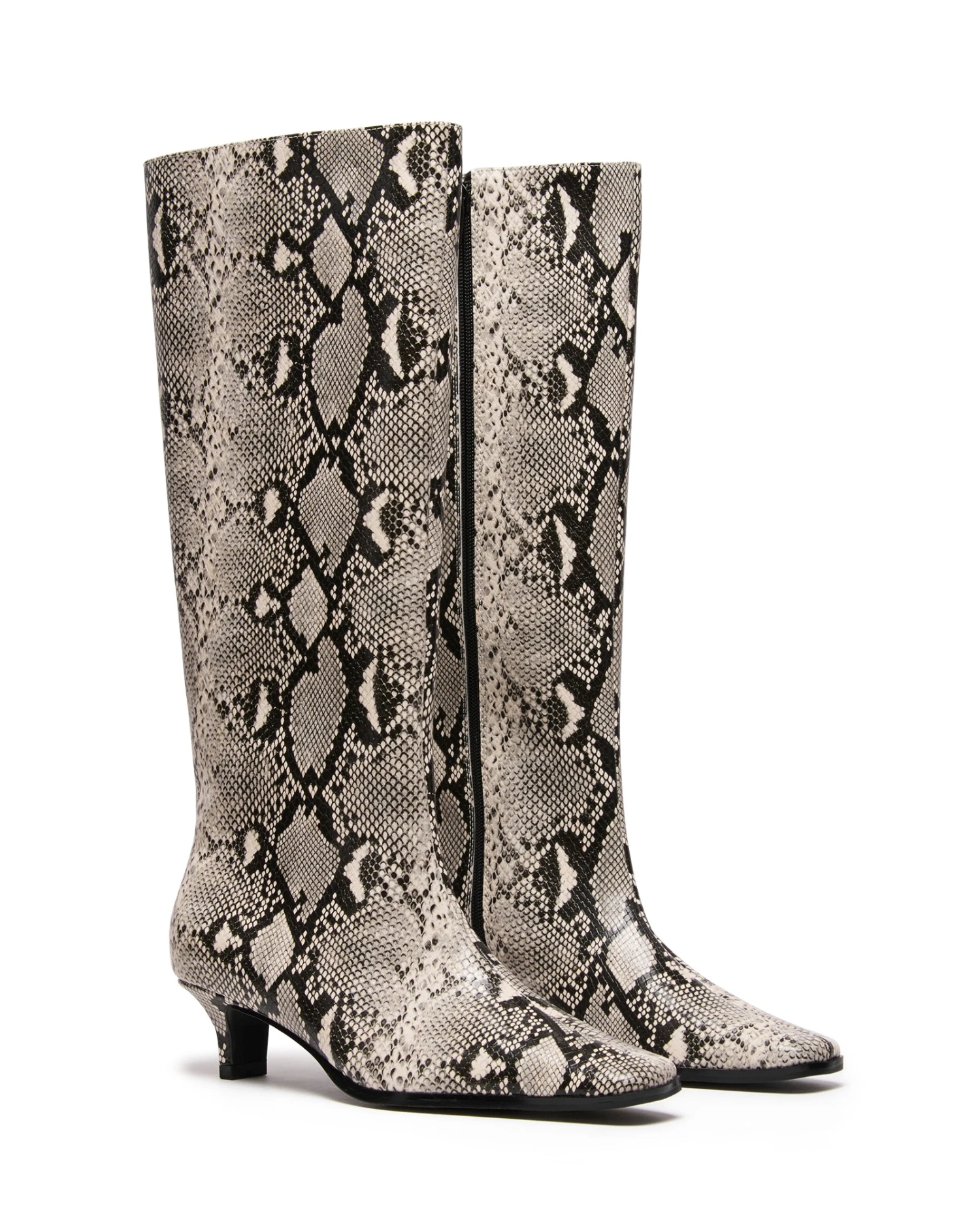 Spicy Tall Boot Black/White Snake 4 Spicy Tall Boot Black/White Snake - Image 2