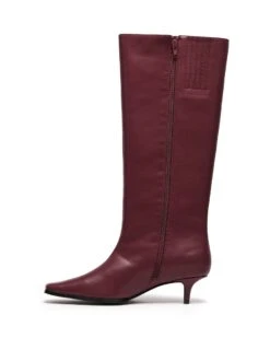Spicy Tall Boot Bordeaux 11 Spicy Tall Boot Bordeaux -THERAPY SHOES SPICY BORDEAUX SMOOTH PU SIDE2 INTERIOR