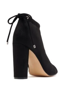 Spillar Black Stretch Faux Suede *FINAL SALE* -THERAPY SHOES SPILLAR BLACKSTRETCHMICROSUEDE BACKANGLE