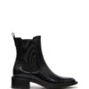 Stable Ankle Boot Black Croc -THERAPY SHOES STABLE BLACK CROC PU SIDE