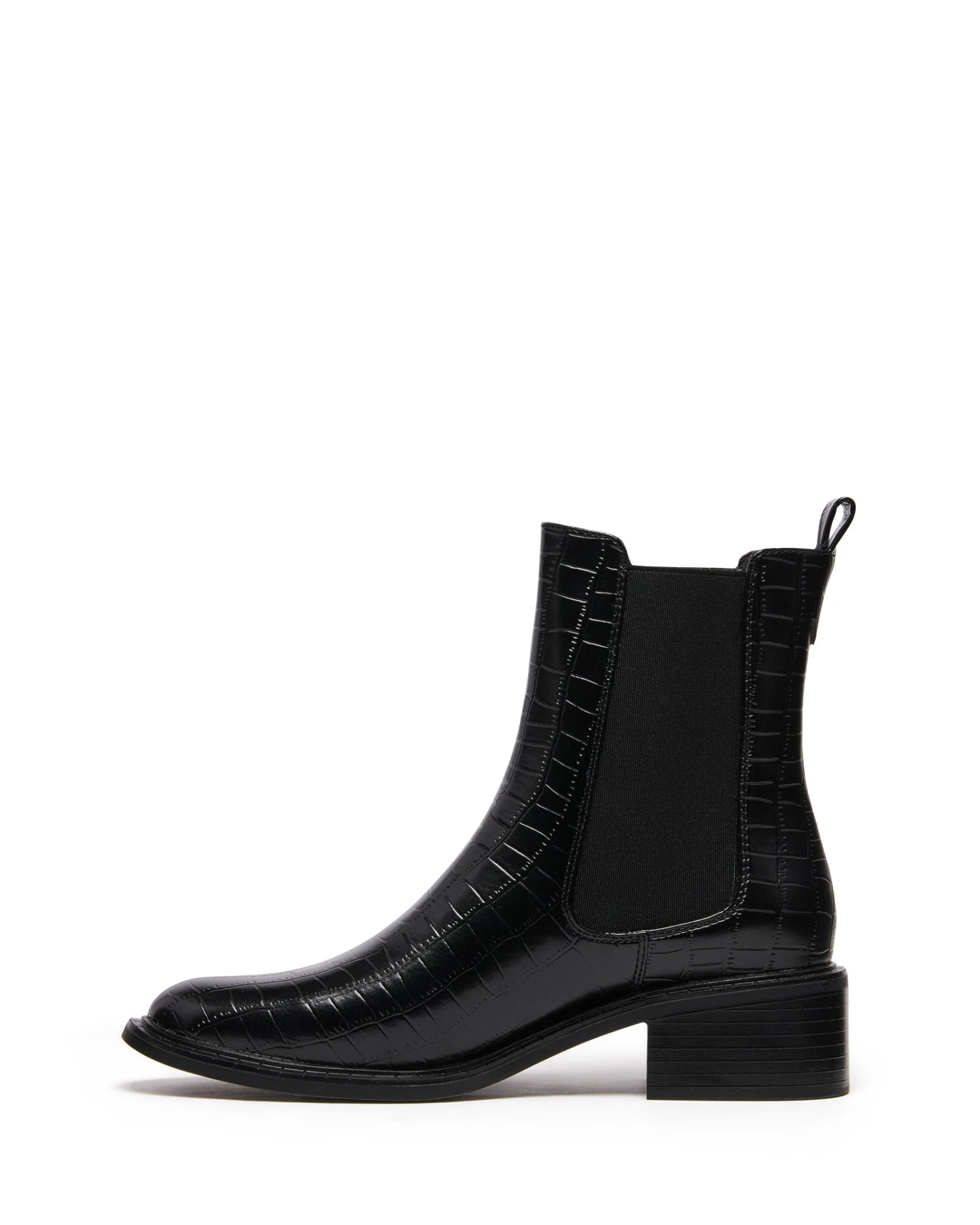 Stable Ankle Boot Black Croc 6 Stable Ankle Boot Black Croc - Image 4