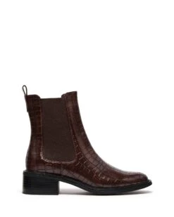 Stable Ankle Boot Chocolate Croc
