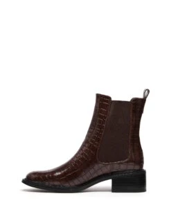 Stable Ankle Boot Chocolate Croc 9 Stable Ankle Boot Chocolate Croc -THERAPY SHOES STABLE CHOCOLATE CROC PU SIDE2 INTERIOR