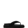 Vacay Thong Sandal Black Lycra -THERAPY SHOES VACAY BLACKLYCRA SIDE