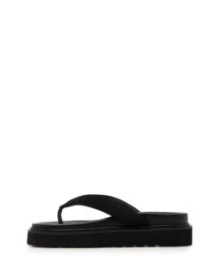 Vacay Thong Sandal Black Lycra -THERAPY SHOES VACAY BLACKLYCRA SIDE2