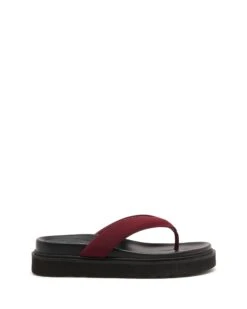 Vacay Thong Sandal Bordeaux Lycra