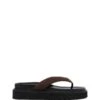 Vacay Thong Sandal Chocolate Lycra 1 Vacay Thong Sandal Chocolate Lycra -THERAPY SHOES VACAY CHOCOLATE SIDE