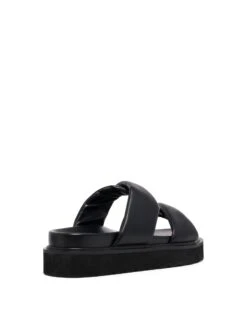 Valley Padded Slide Black 8 Valley Padded Slide Black -THERAPY SHOES VALLEY BLACK BACKANGLE