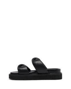 Valley Padded Slide Black 9 Valley Padded Slide Black -THERAPY SHOES VALLEY BLACK SIDE2 INTERIOR