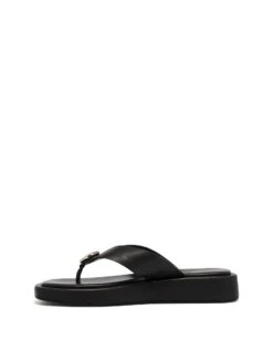 Val Thong Sandal Black -THERAPY SHOES VAL BLACK SIDE2 INTERIOR