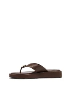 Val Thong Sandal Chocolate 9 Val Thong Sandal Chocolate -THERAPY SHOES VAL CHOCOLATE SIDE2 INTERIOR