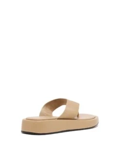 Veda Thong Sandal Cashew Suede 8 Veda Thong Sandal Cashew Suede -THERAPY SHOES VEDA CASHEW BACKANGLE