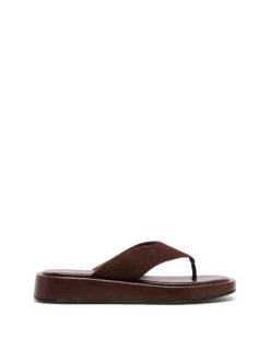 Veda Thong Sandal Chocolate Suede