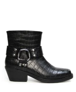 Velez Black Croc *FINAL SALE*