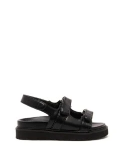 Veto Platform Sandal Black Smooth
