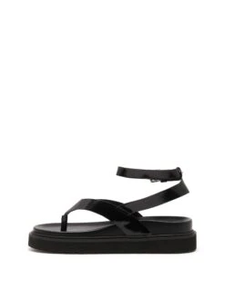Visa Sandal Black Patent 9 Visa Sandal Black Patent -THERAPY SHOES VISA BLACK PATENT PU SIDE2