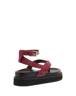 Visa Sandal Bordeaux Patent -THERAPY SHOES VISA BORDEAUX PATENT PU BACK