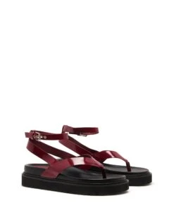 Visa Sandal Bordeaux Patent