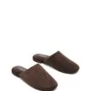 Weston Slide Mule Chocolate Suede -THERAPY SHOES WESTON CHOCOLATEMICROSUEDE TOEANGLE