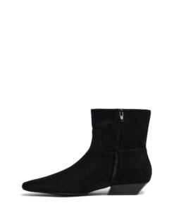 Xanthe Ankle Boot Black Suede 9 Xanthe Ankle Boot Black Suede -THERAPY SHOES XANTHE BLACKFAUXSUEDE SIDE2 interior
