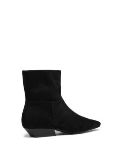 Xanthe Ankle Boot Black Suede 8 Xanthe Ankle Boot Black Suede -THERAPY SHOES XANTHE BLACKFAUXSUEDE backangle
