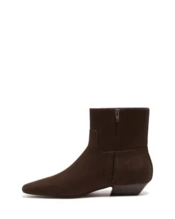 Xanthe Ankle Boot Chocolate Suede 11 Xanthe Ankle Boot Chocolate Suede -THERAPY SHOES XANTHE CHCOLATEFAUXSUEDE SIDE2 INTERIOR