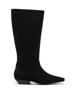 Xavier Tall Boot Black Suede