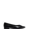 Yazmina Pointed Flat Black Croc 1 Yazmina Pointed Flat Black Croc -THERAPY SHOES YAZMINA BLACKCROCPU SIDE