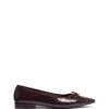 Yazmina Pointed Flat Bordeaux Croc -THERAPY SHOES YAZMINA BORDEAUXCROCPU SIDE